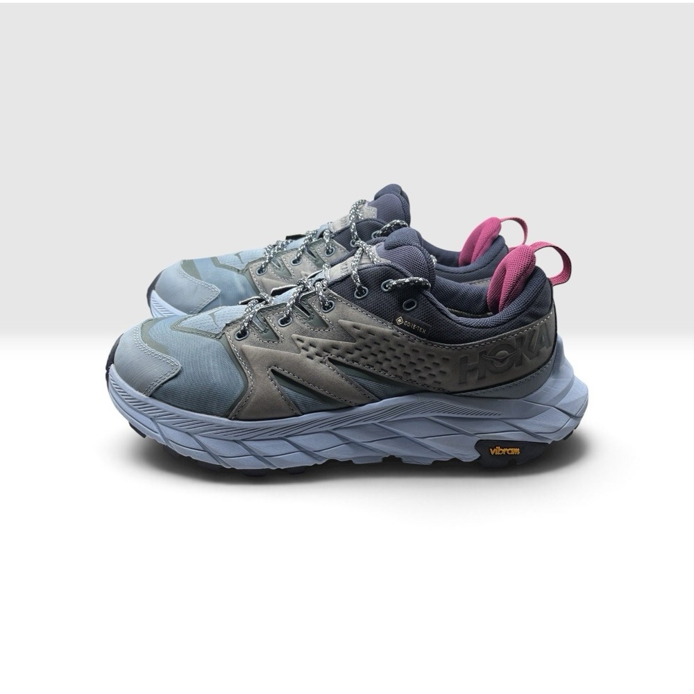 Hoka One One Womens Anacapa Low GTX GORE-TEX Sz 9.5B Blue & Grey Waterproof 2213